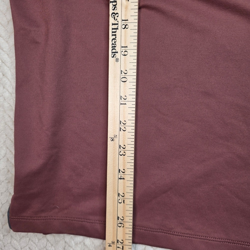 Rhone Mens XL Quarter Zip Pullover Mauve Performance Long Sleeve Activewear Top - Picture 4 of 7